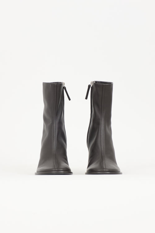 The Row Leather Teatime Boot