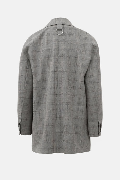 Tibi Glen Check Liam Blazer