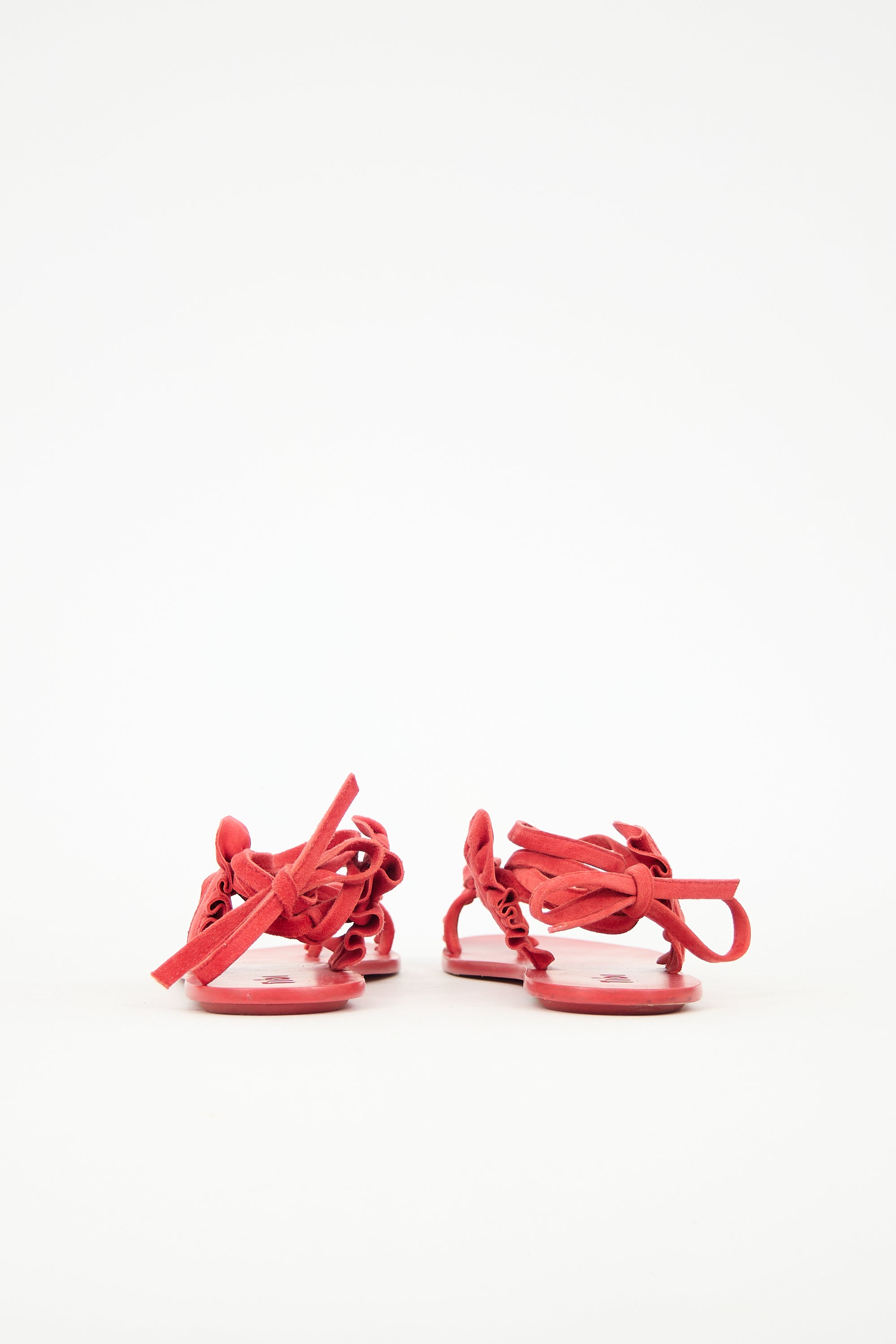 Tibi Suede Amari Lace Up Sandal