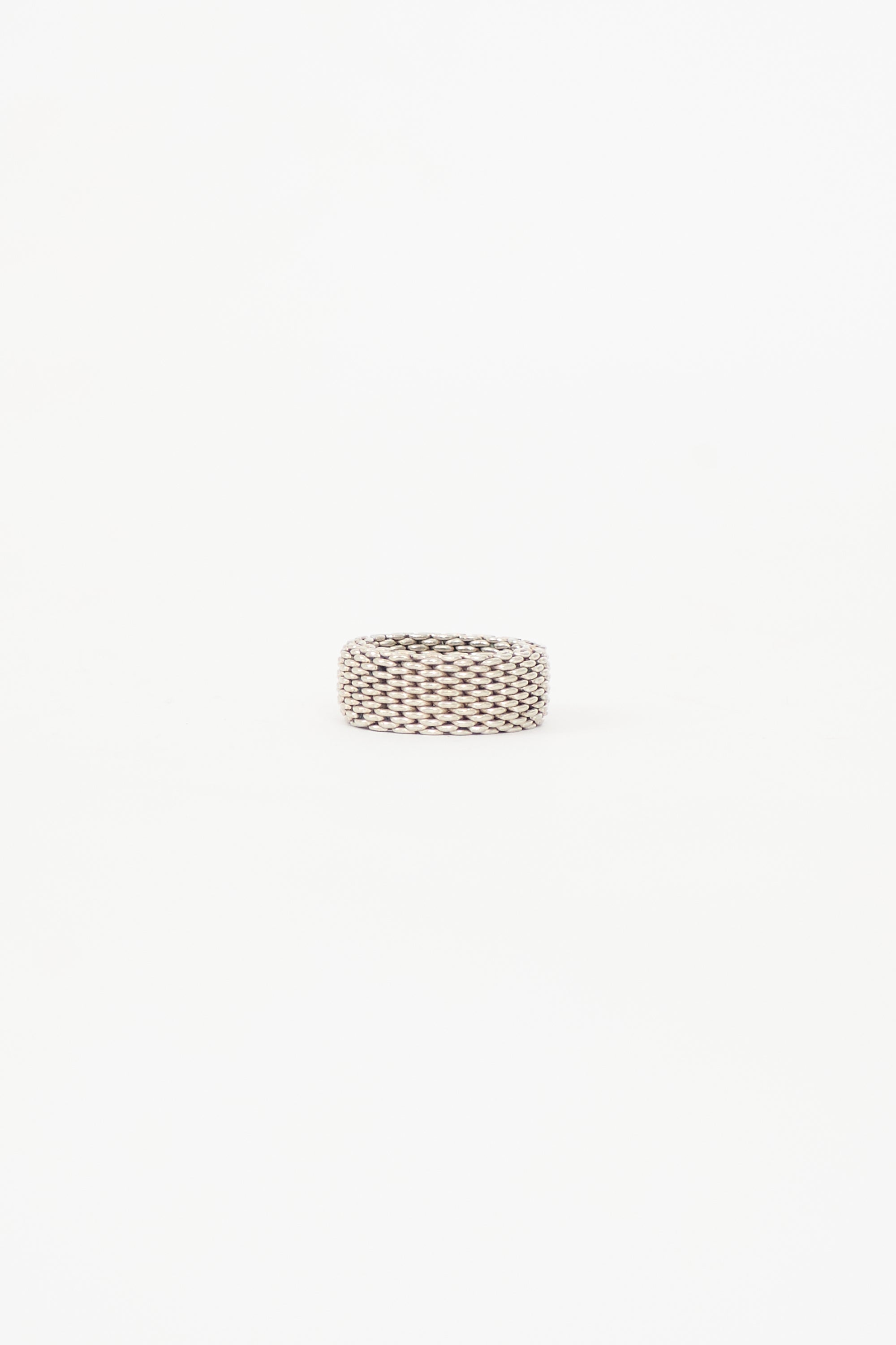 Tiffany & Co. Silver Wide Chainmail Somerset Ring
