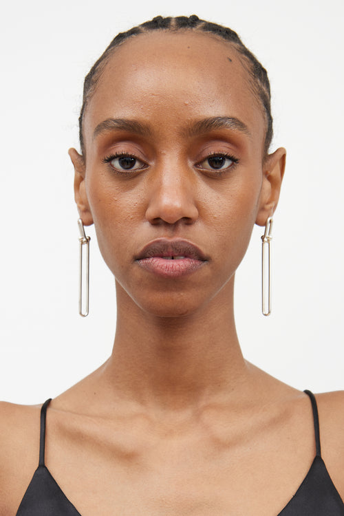 Tiffany & Co. Sterling Silver HardWear Drop Earrings