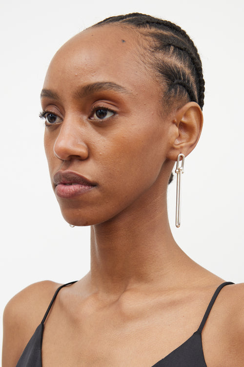 Tiffany & Co. Sterling Silver HardWear Drop Earrings