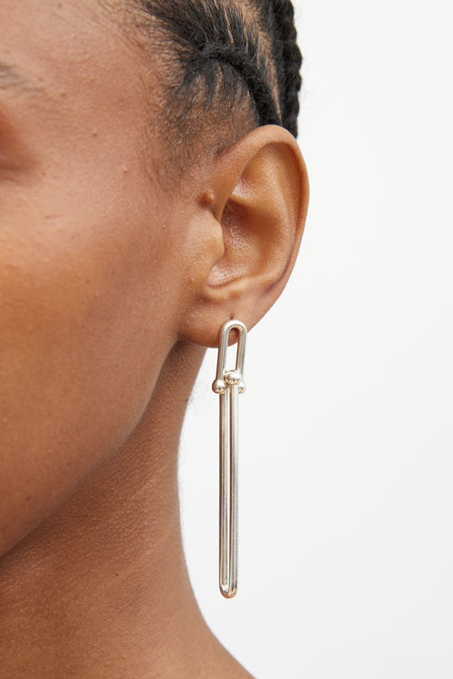 Tiffany & Co. Sterling Silver HardWear Drop Earrings