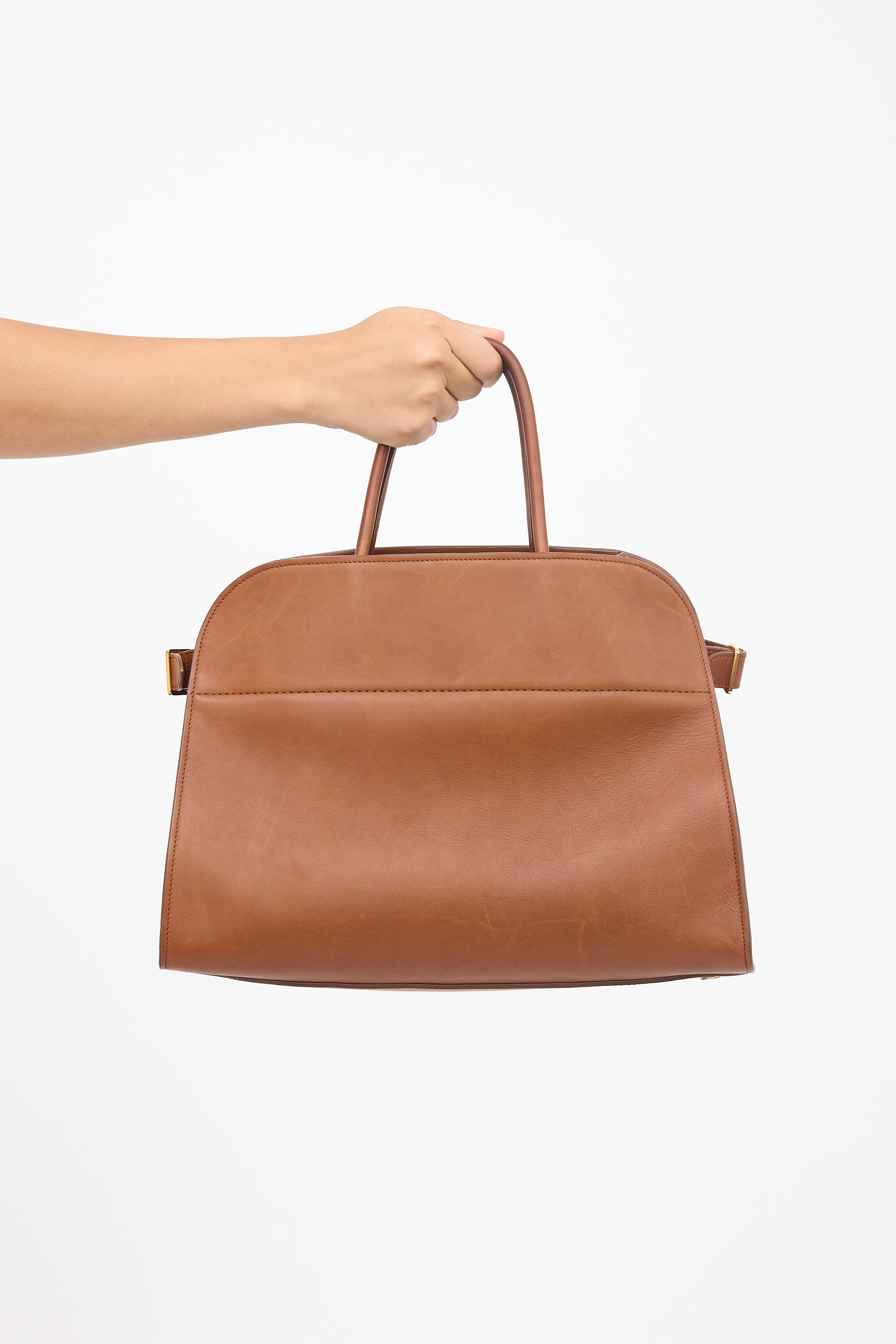 The Row Leather Soft Margaux 15 Bag