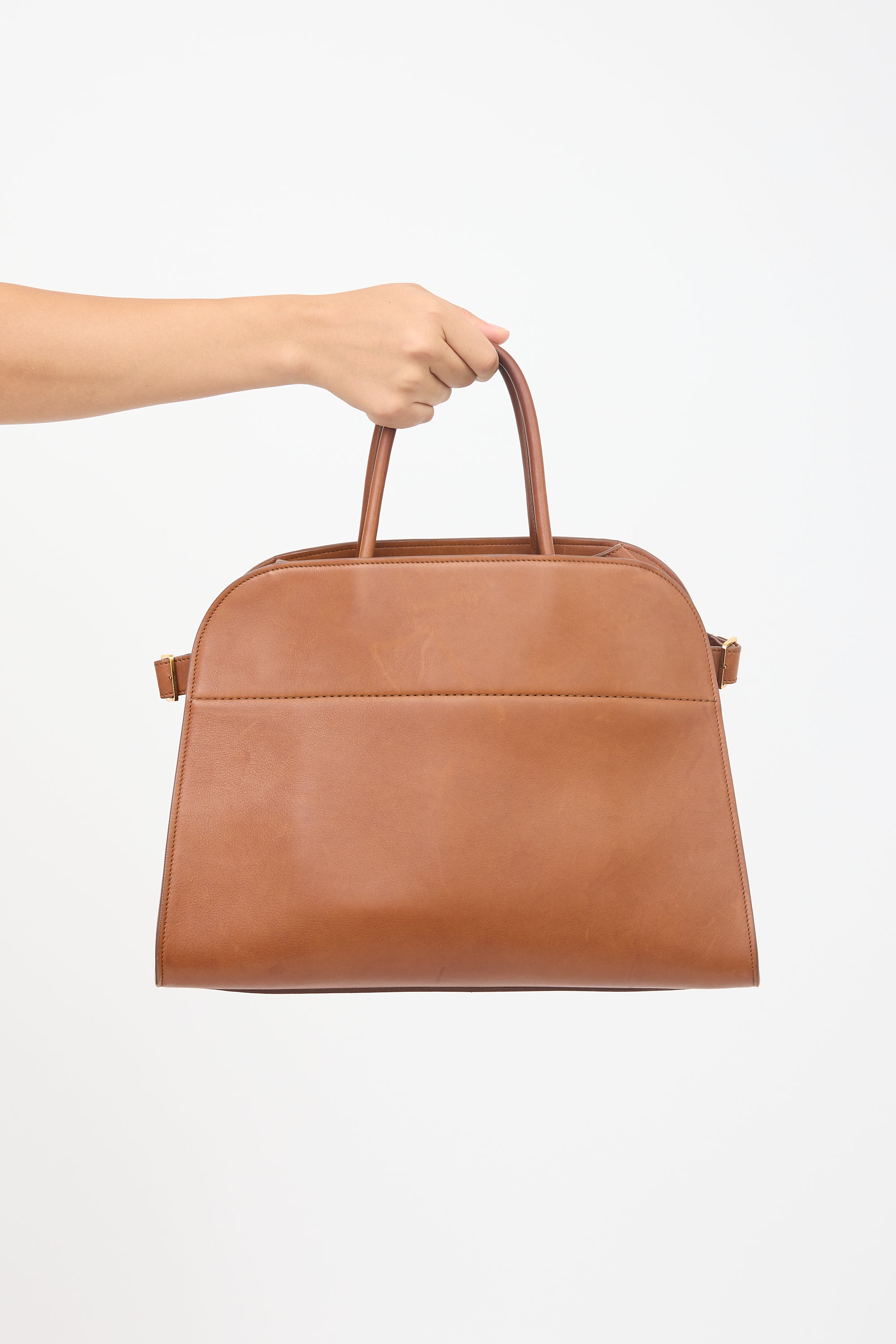 The Row Leather Soft Margaux 15 Bag