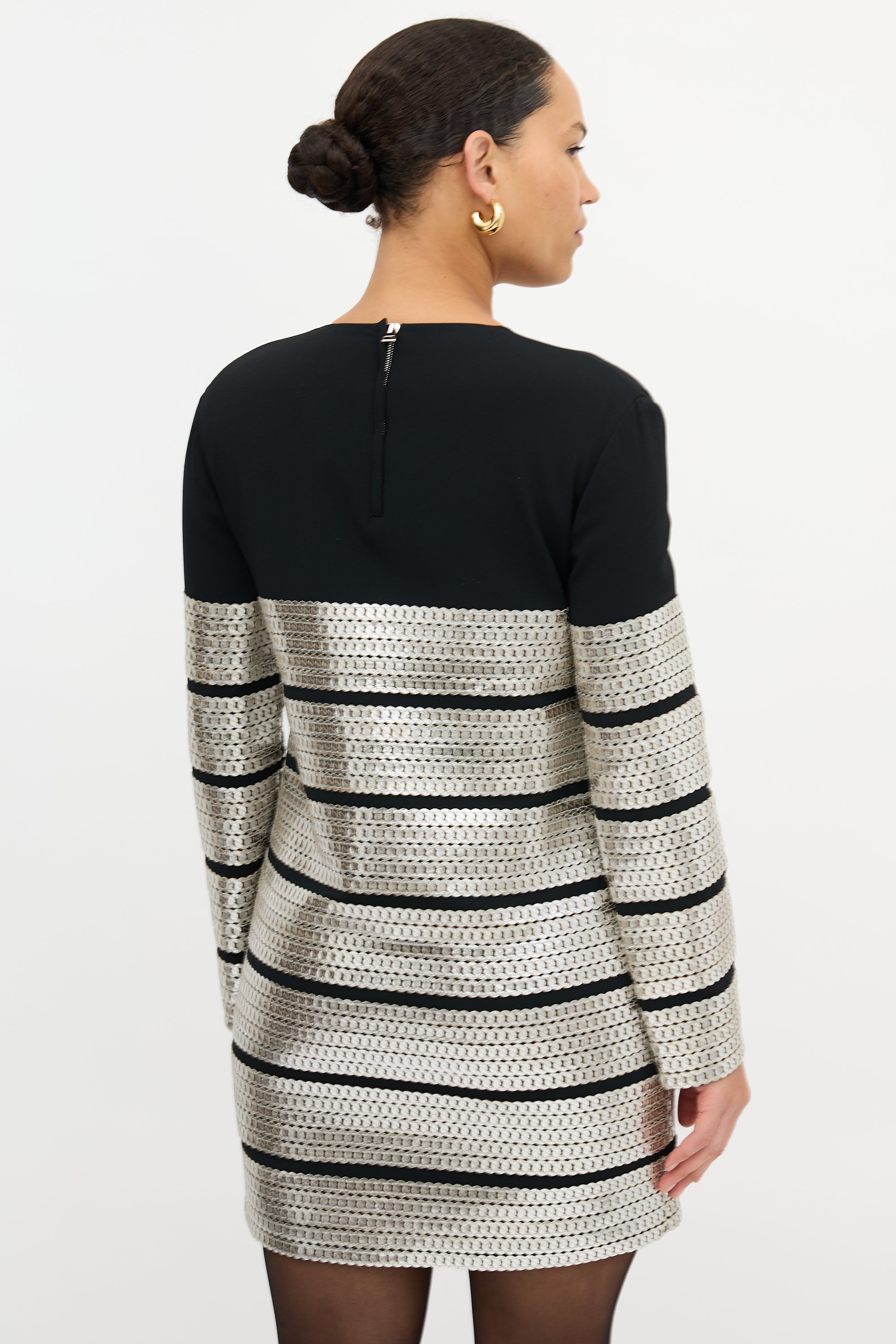 Tom Ford Leather Chain Detail Dress