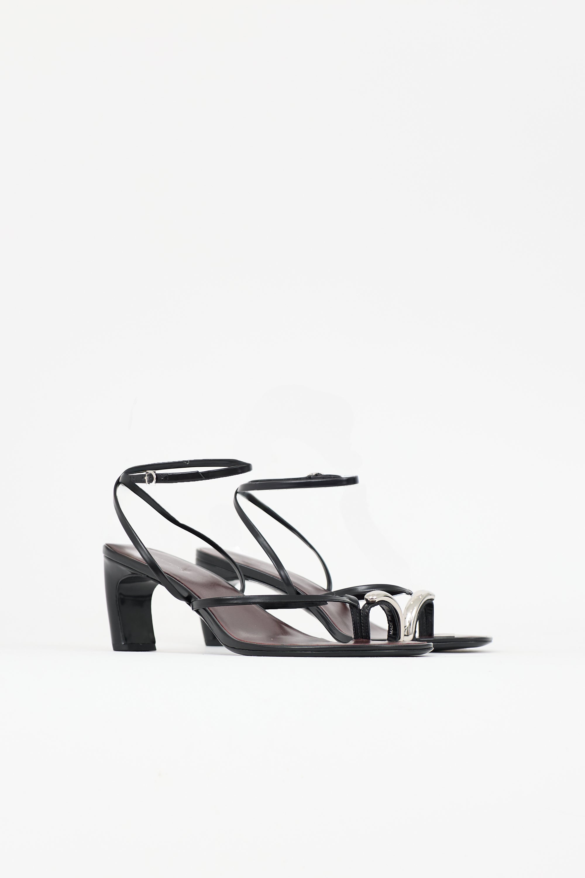 Tory Burch Leather Pierced Toe Ring Sandal