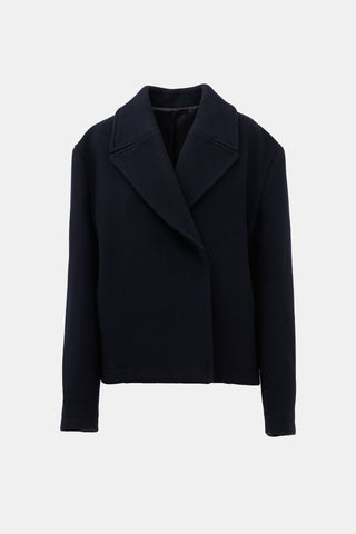 Toteme Wool Cropped Peacoat