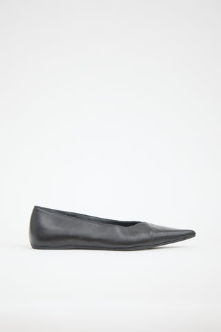 Toteme Leather Asymmetric Flat