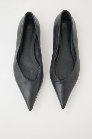 Toteme Leather Asymmetric Flat