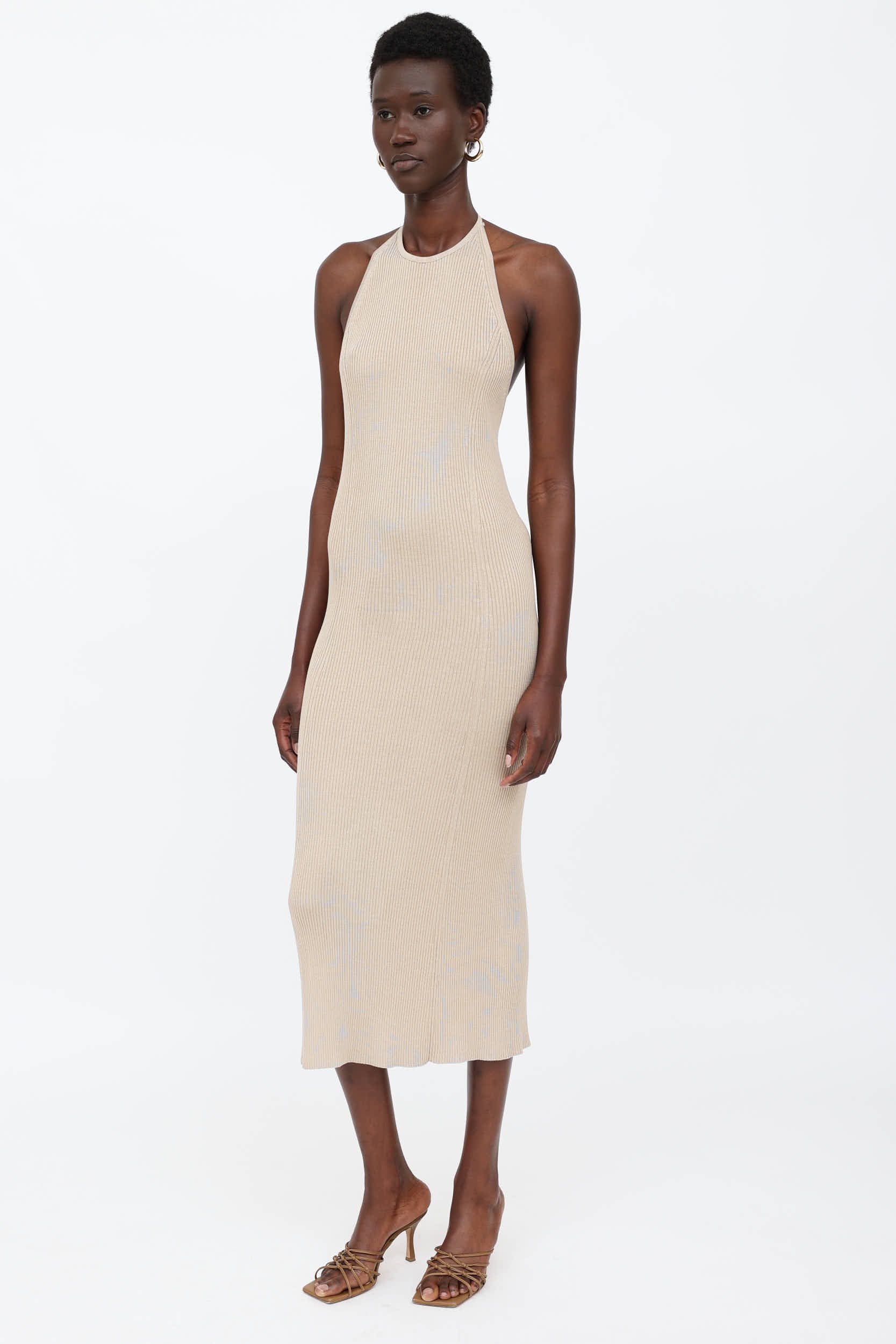 TSE Ribbed Halter Maxi Dress