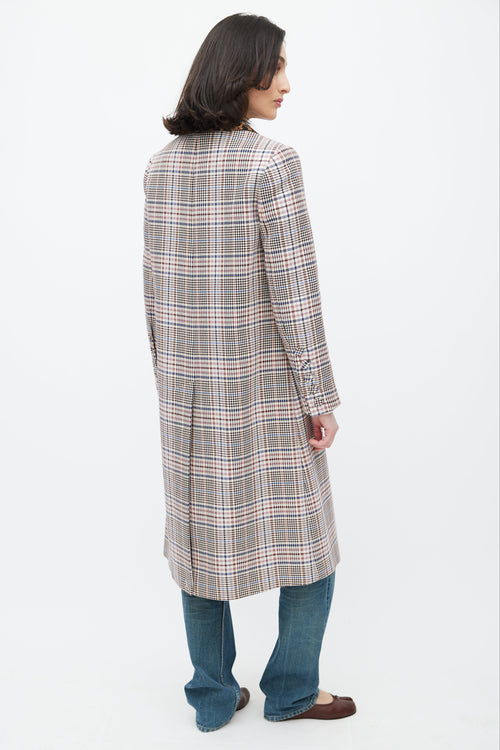 Tanya Taylor Pink & Multicolour Printed Coat