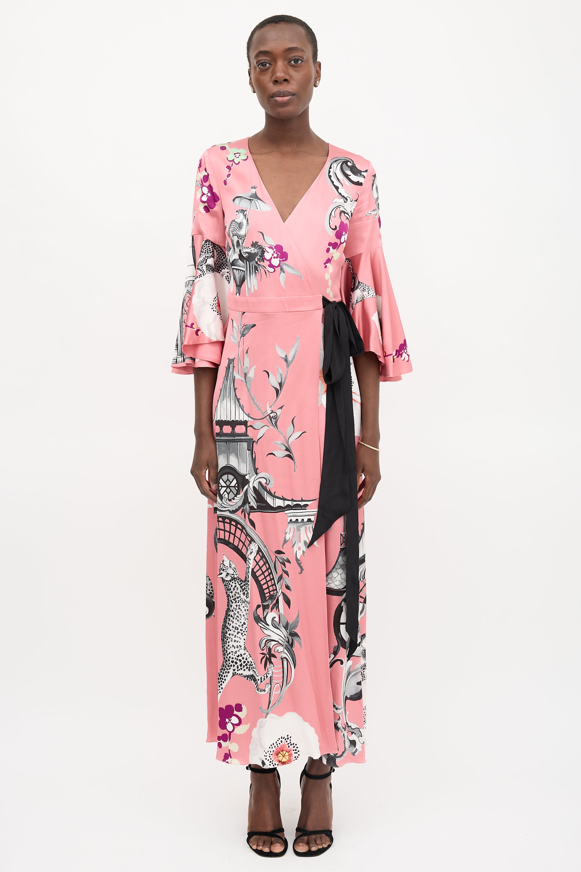 Temperley Printed Wrap Dress