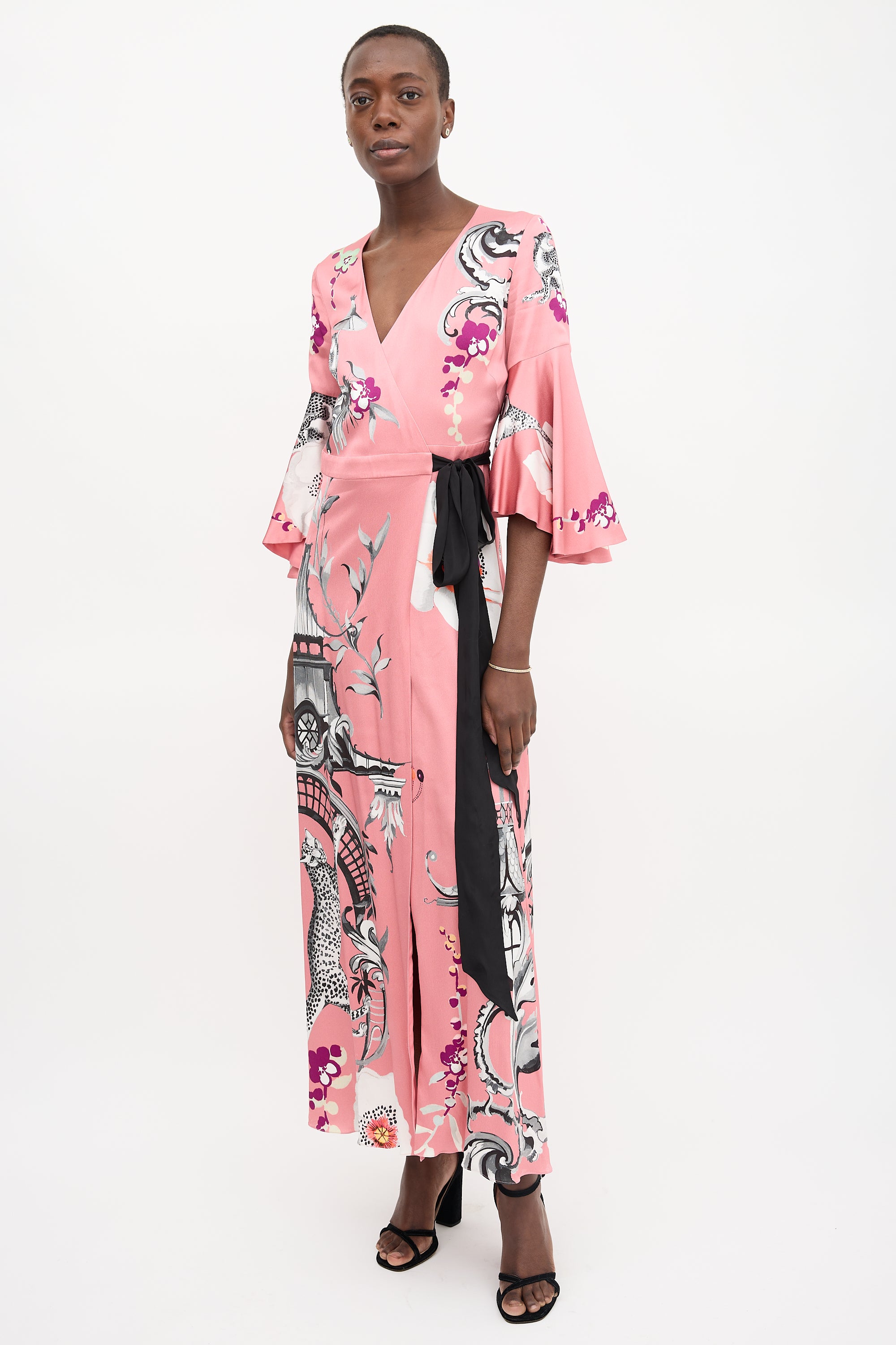 Temperley Printed Wrap Dress
