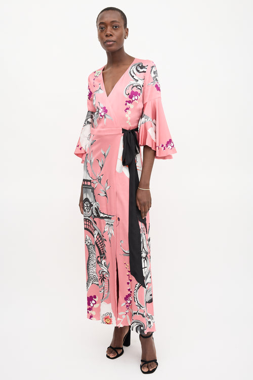 Temperley Printed Wrap Dress