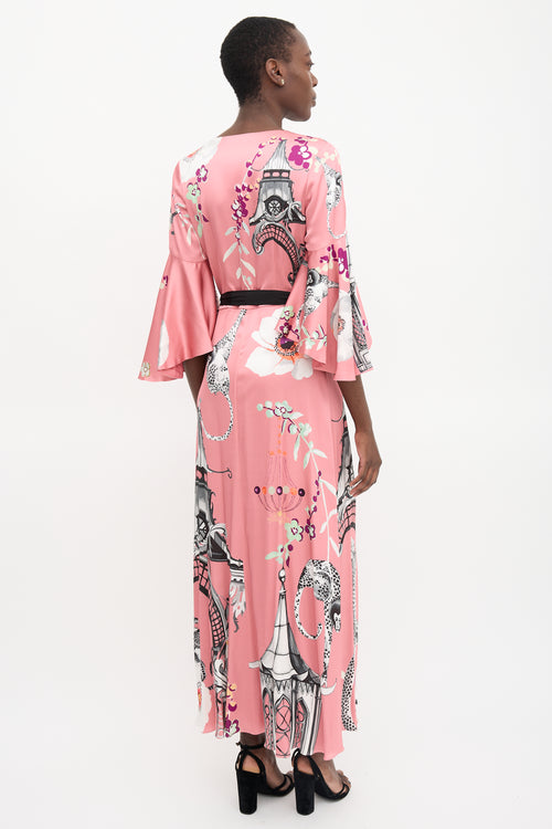 Temperley Printed Wrap Dress