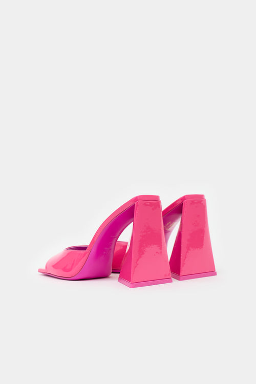 The Attico Patent Devon Mule