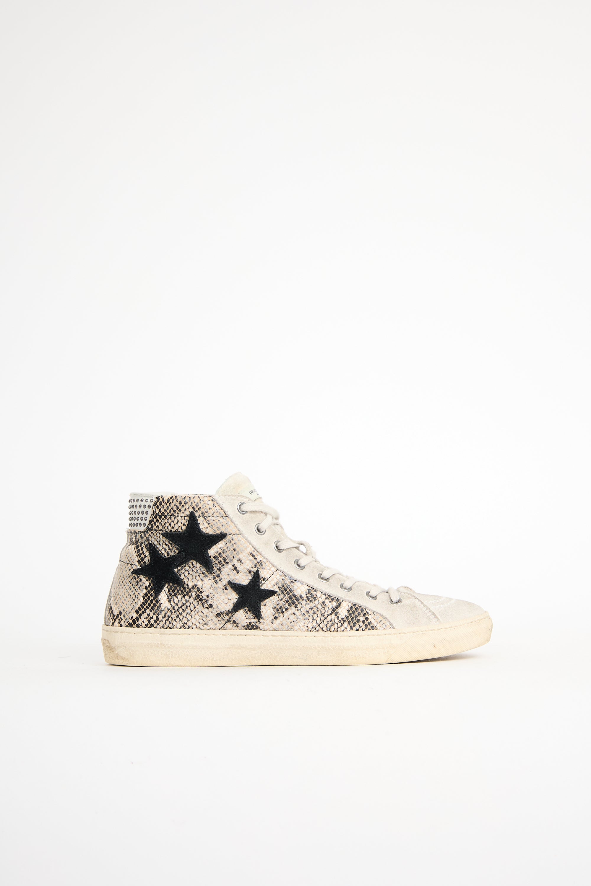The Kooples Printed Leather Sneaker
