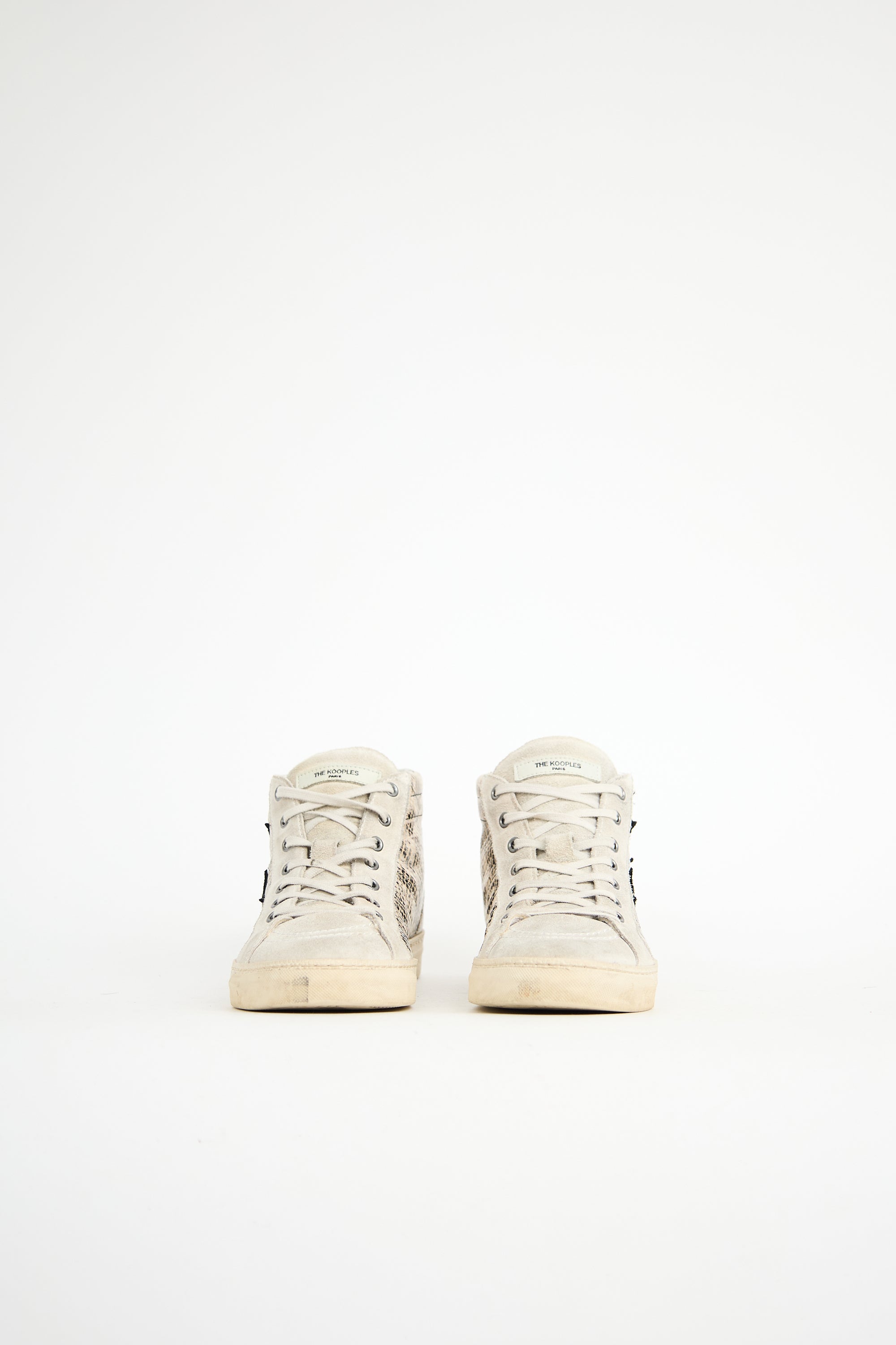 The Kooples Printed Leather Sneaker