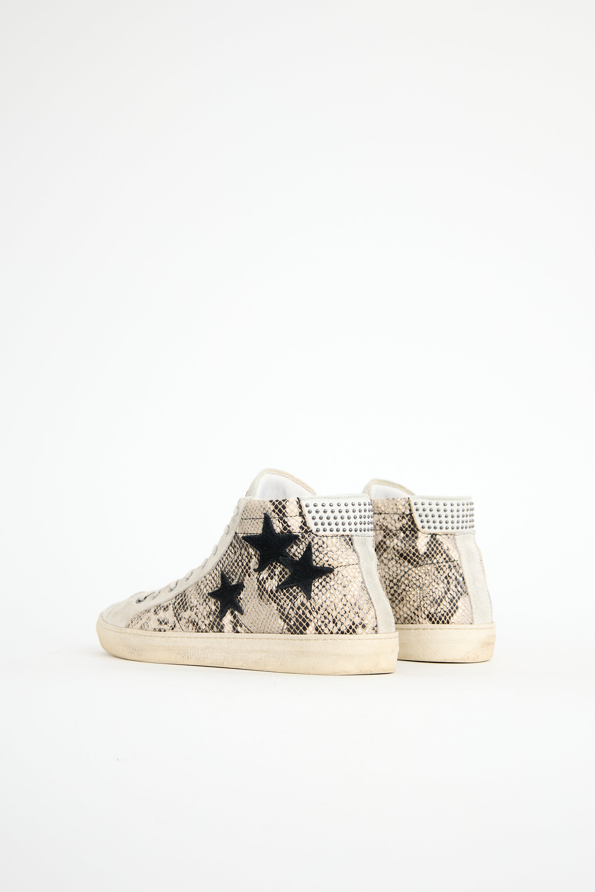 The Kooples Printed Leather Sneaker