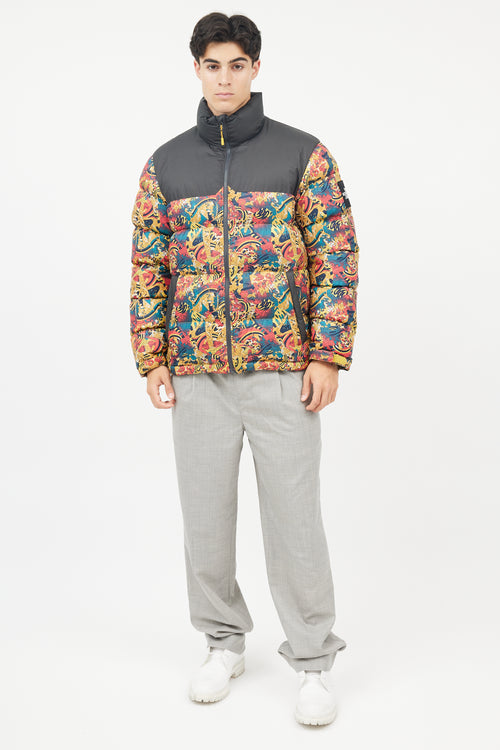 The North Face Black & Multicolour Down Puffer Jacket