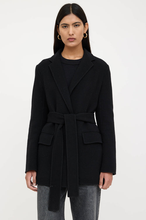 Wool Belted Blazer