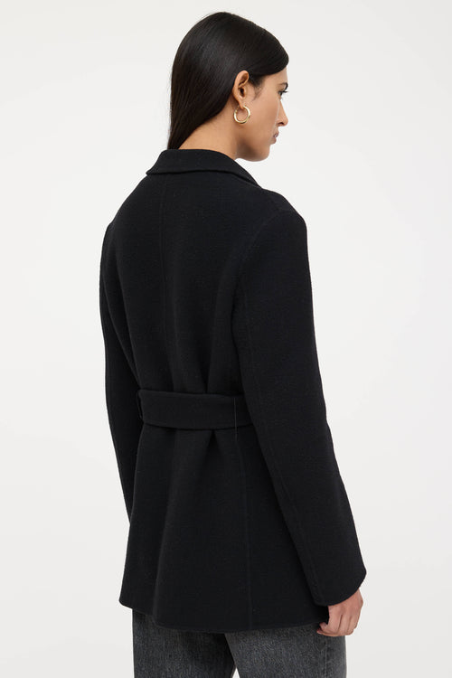 Wool Belted Blazer