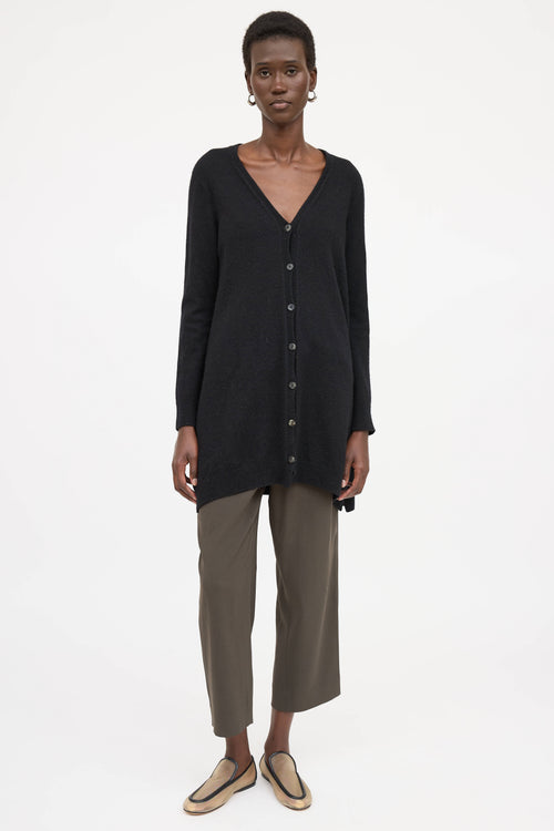 The Row Button Down Long Cardigan