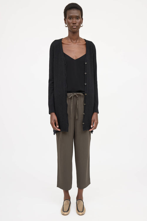 The Row Button Down Long Cardigan