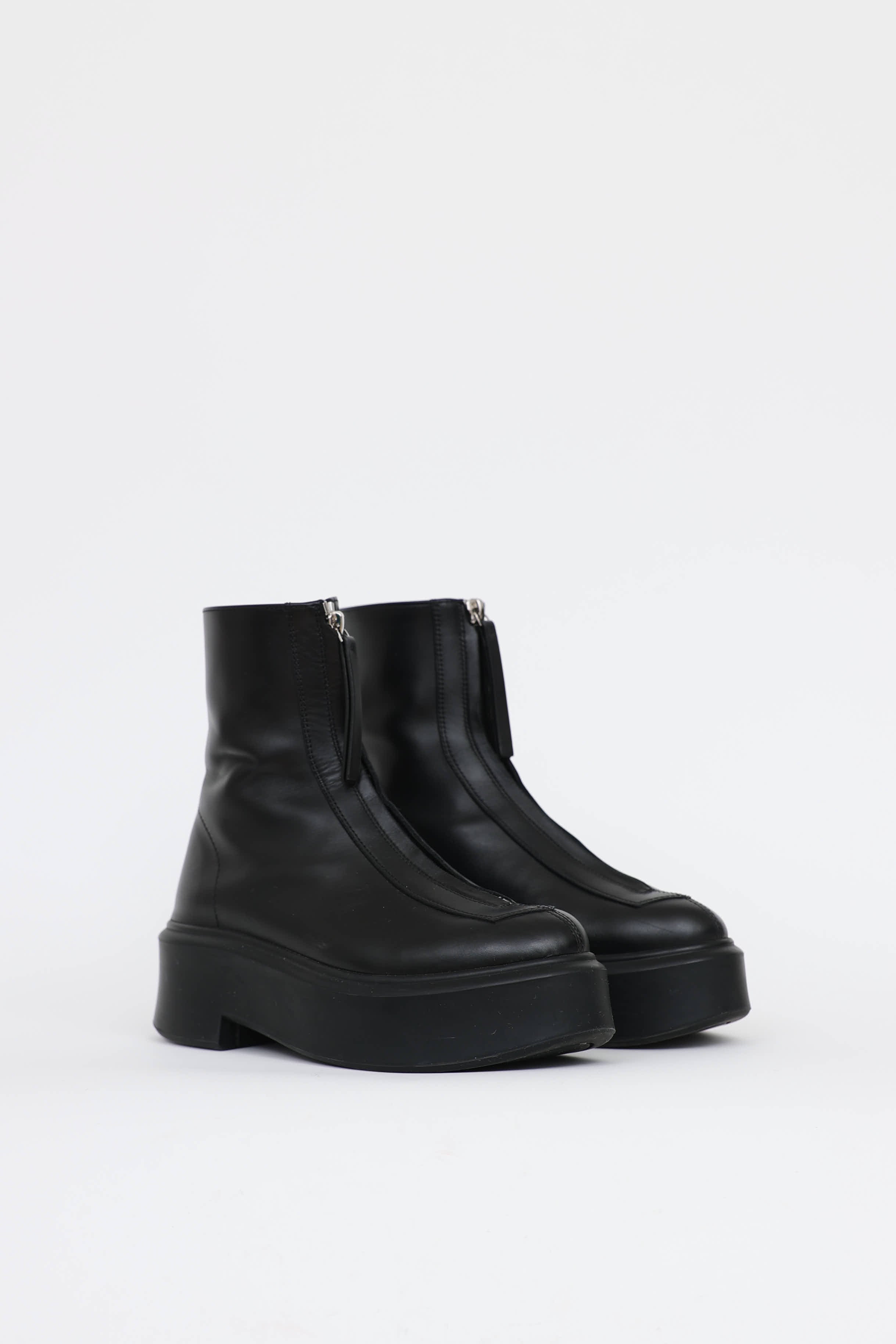 The Row Zipped Ankle Boot