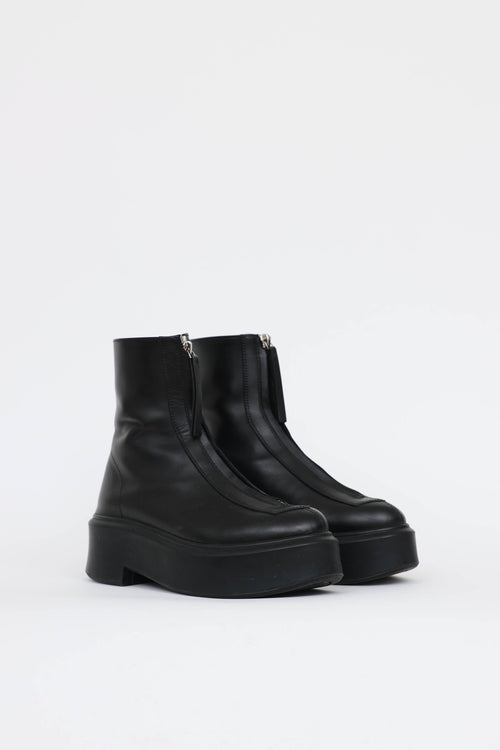 The Row Zipped Ankle Boot