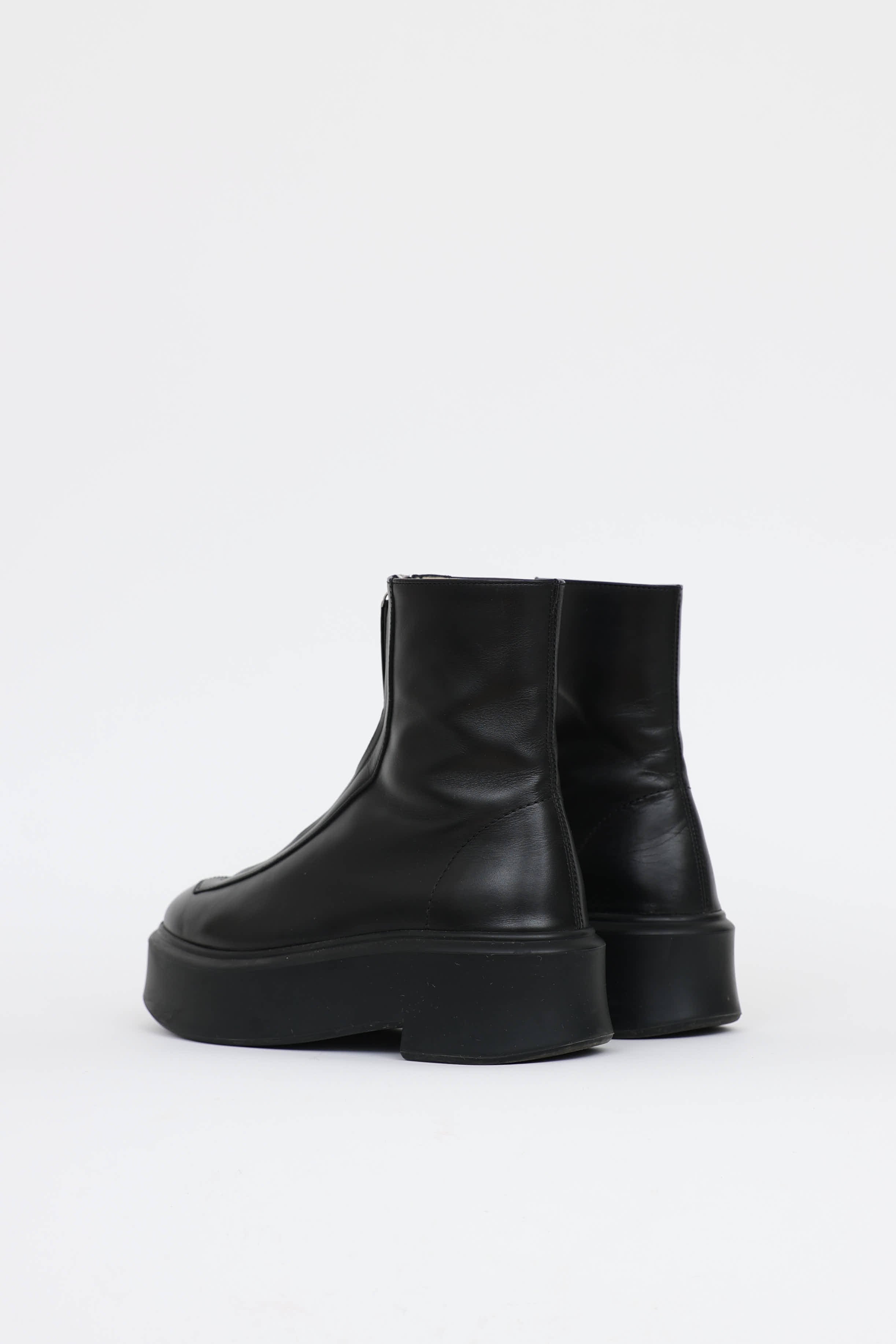 The Row Zipped Ankle Boot