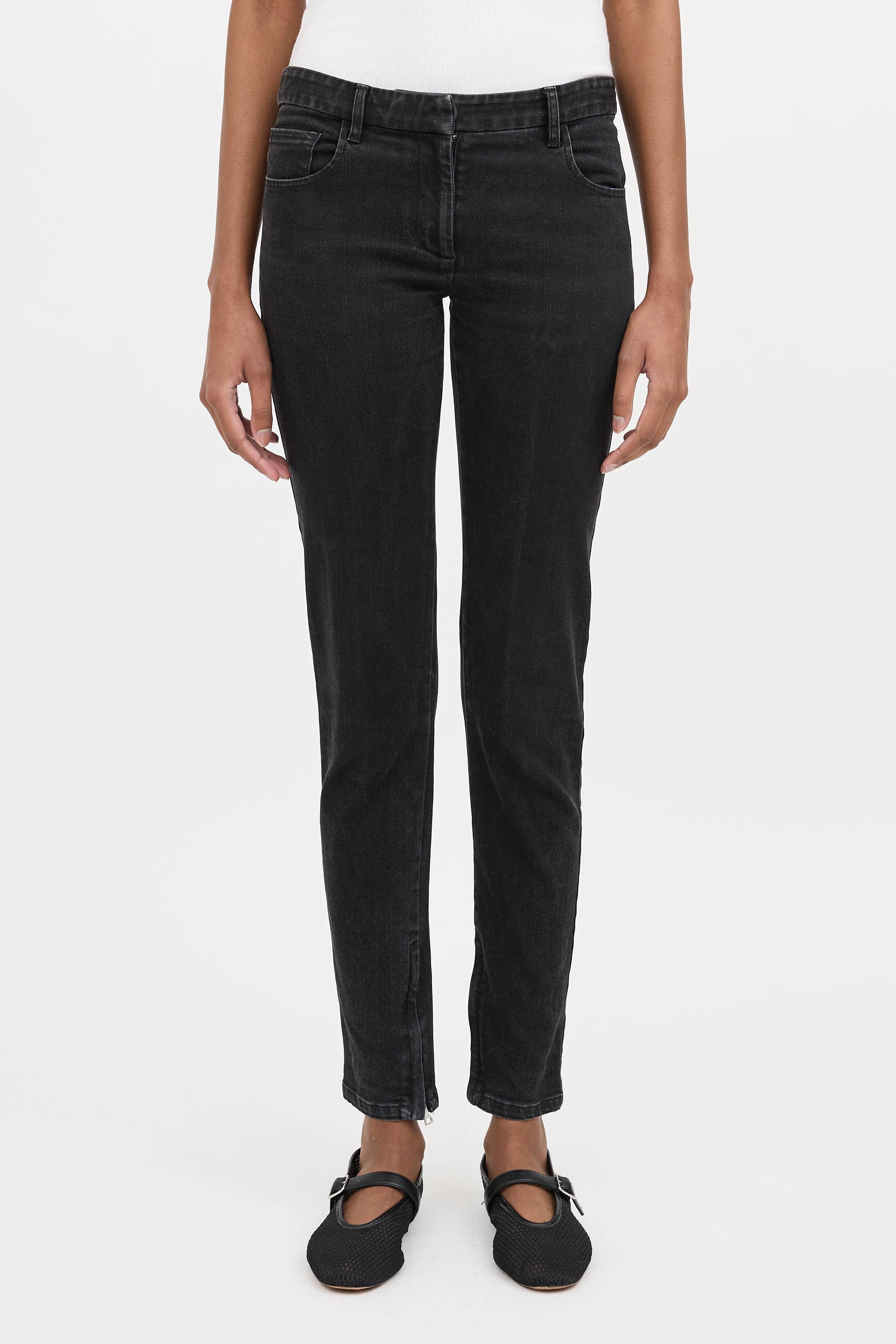 The Row Skinny Zip Jean