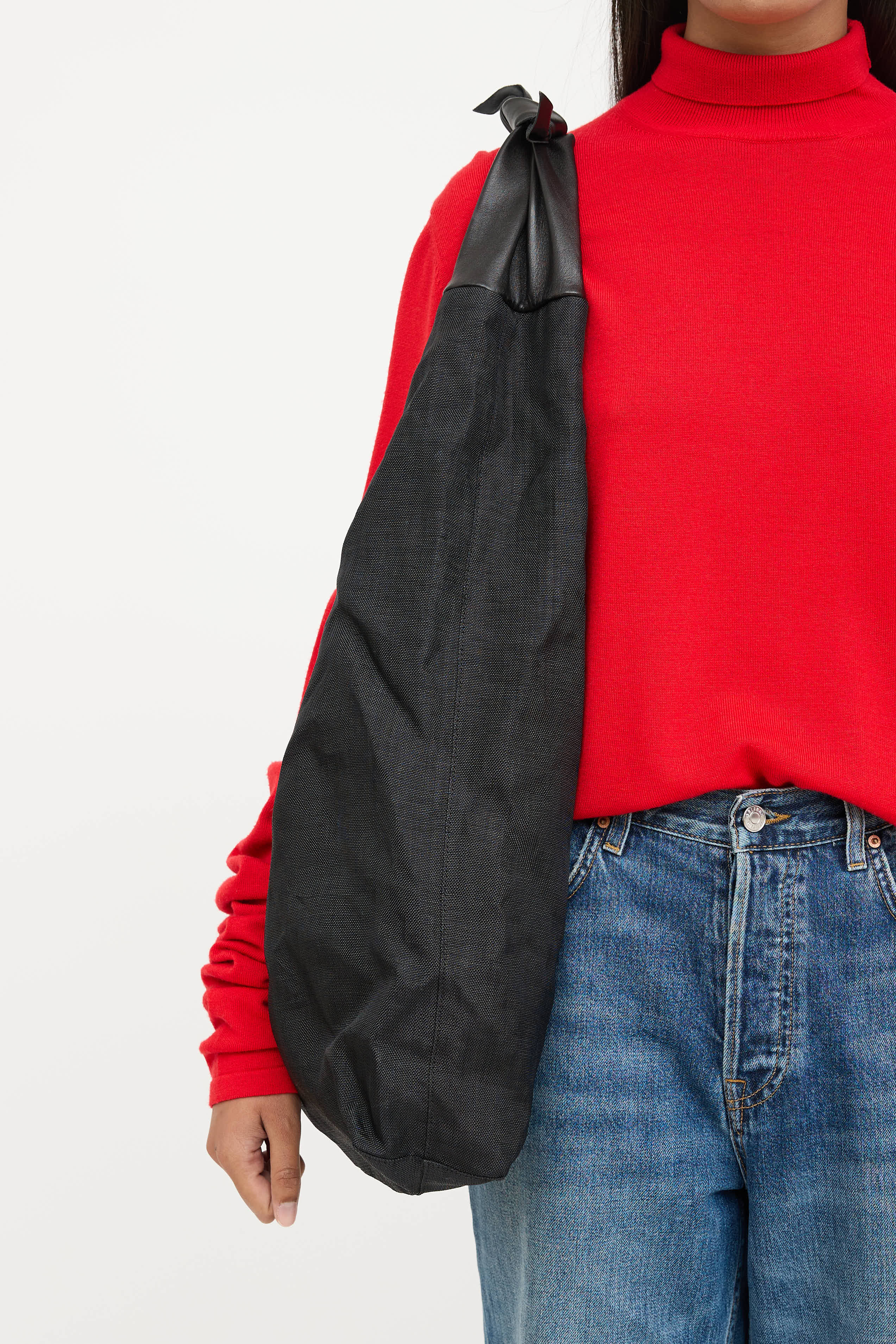 The Row Woven Bindle Shoulder Bag