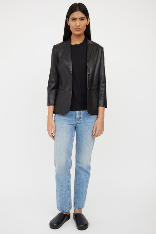 Leather Nalbon Blazer