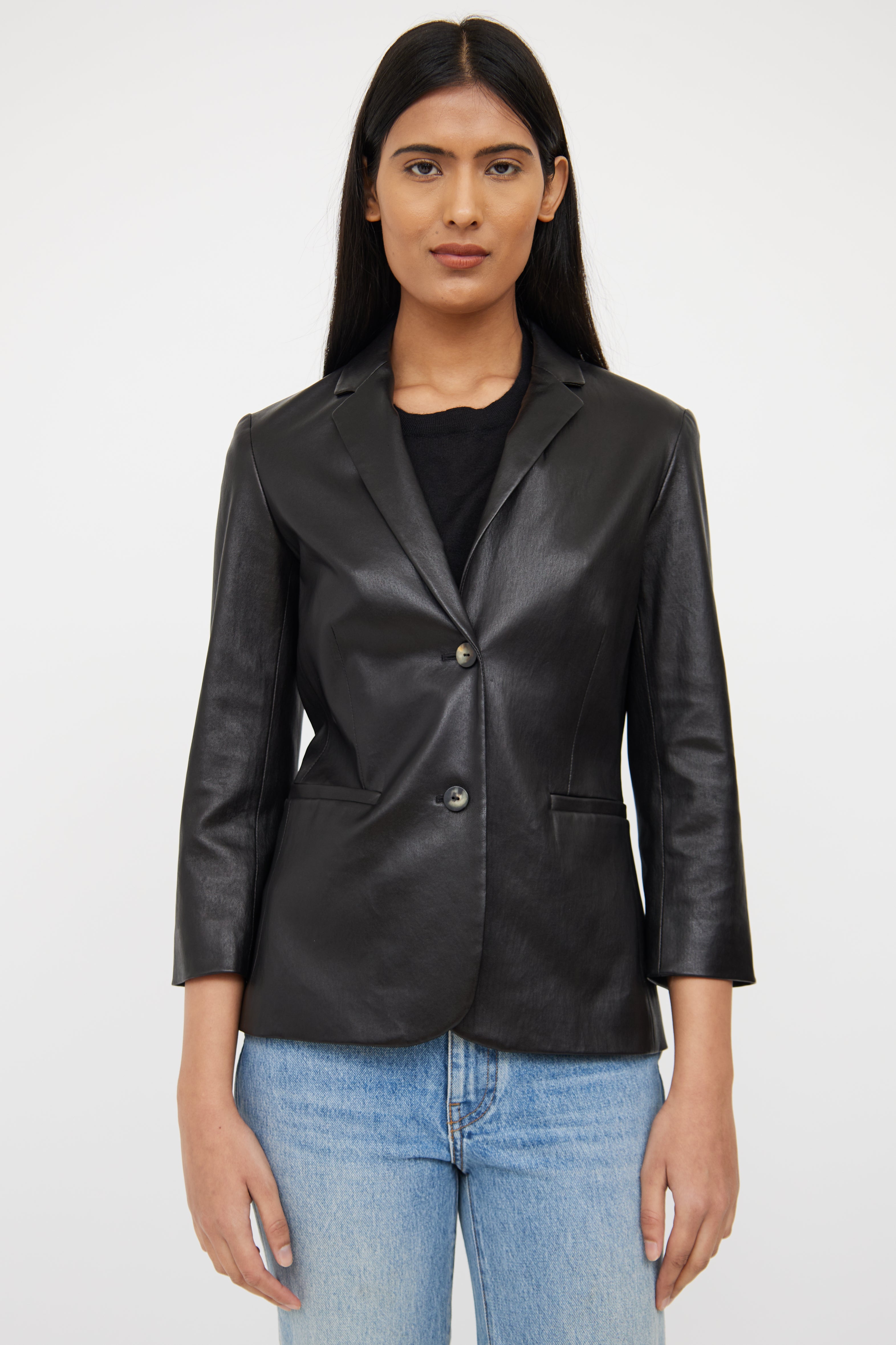 Leather Nalbon Blazer