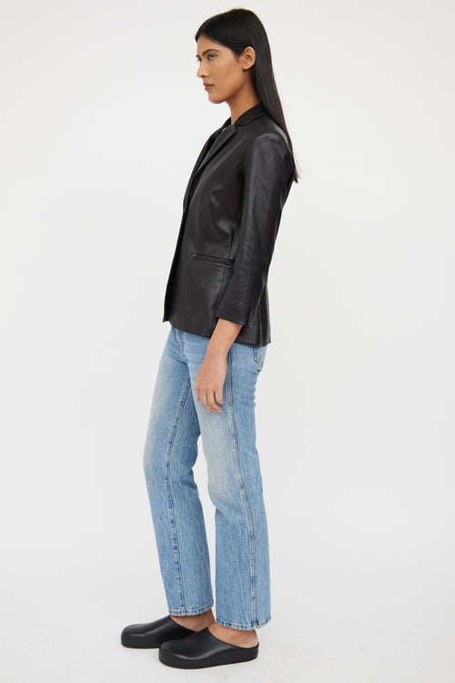 Leather Nalbon Blazer