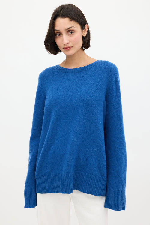 The Row Blue Wool & Cashmere Sweater