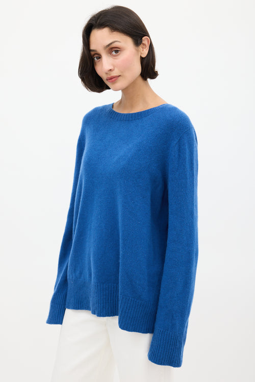 The Row Blue Wool & Cashmere Sweater
