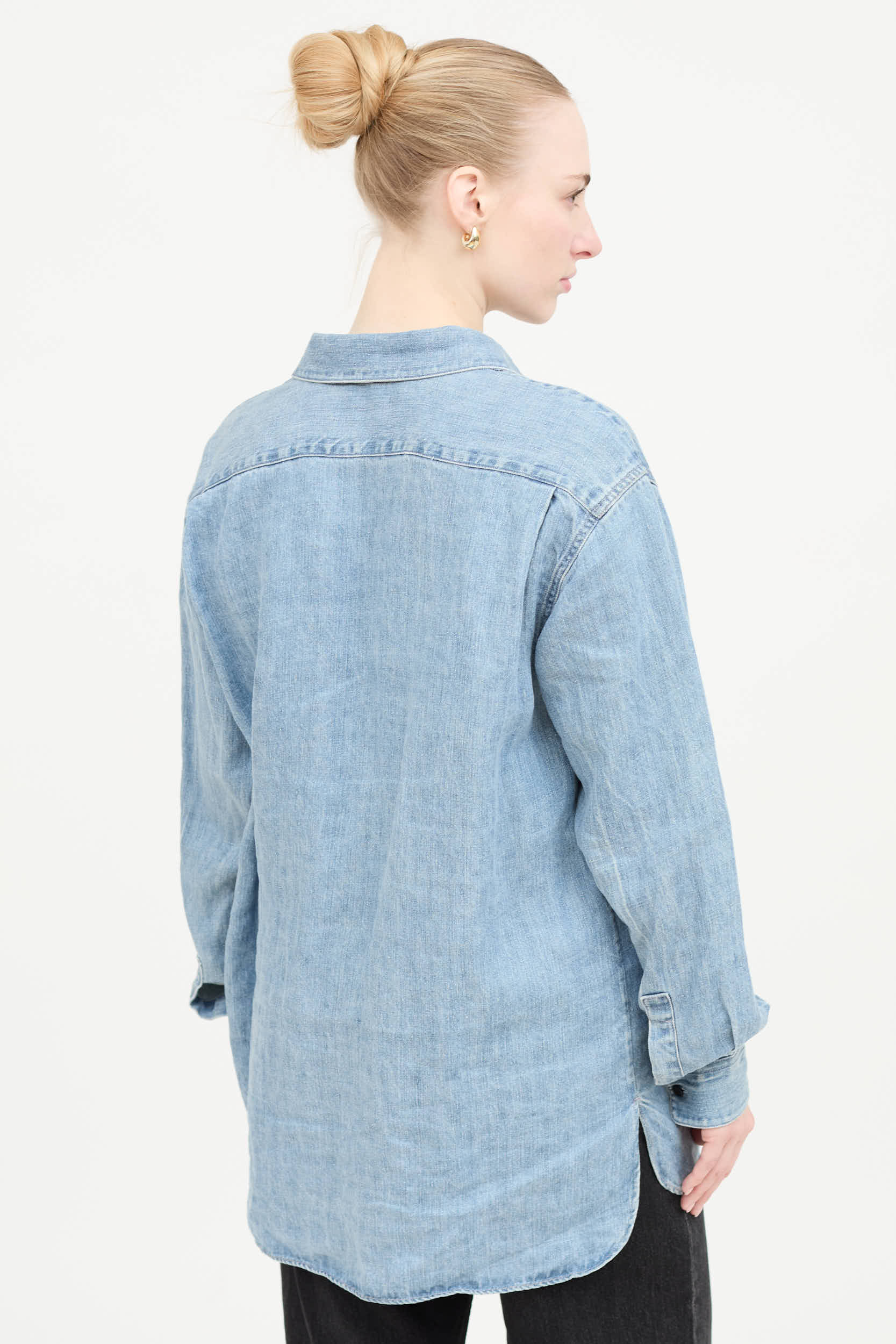 The Row Linen Nesson Button Up Shirt