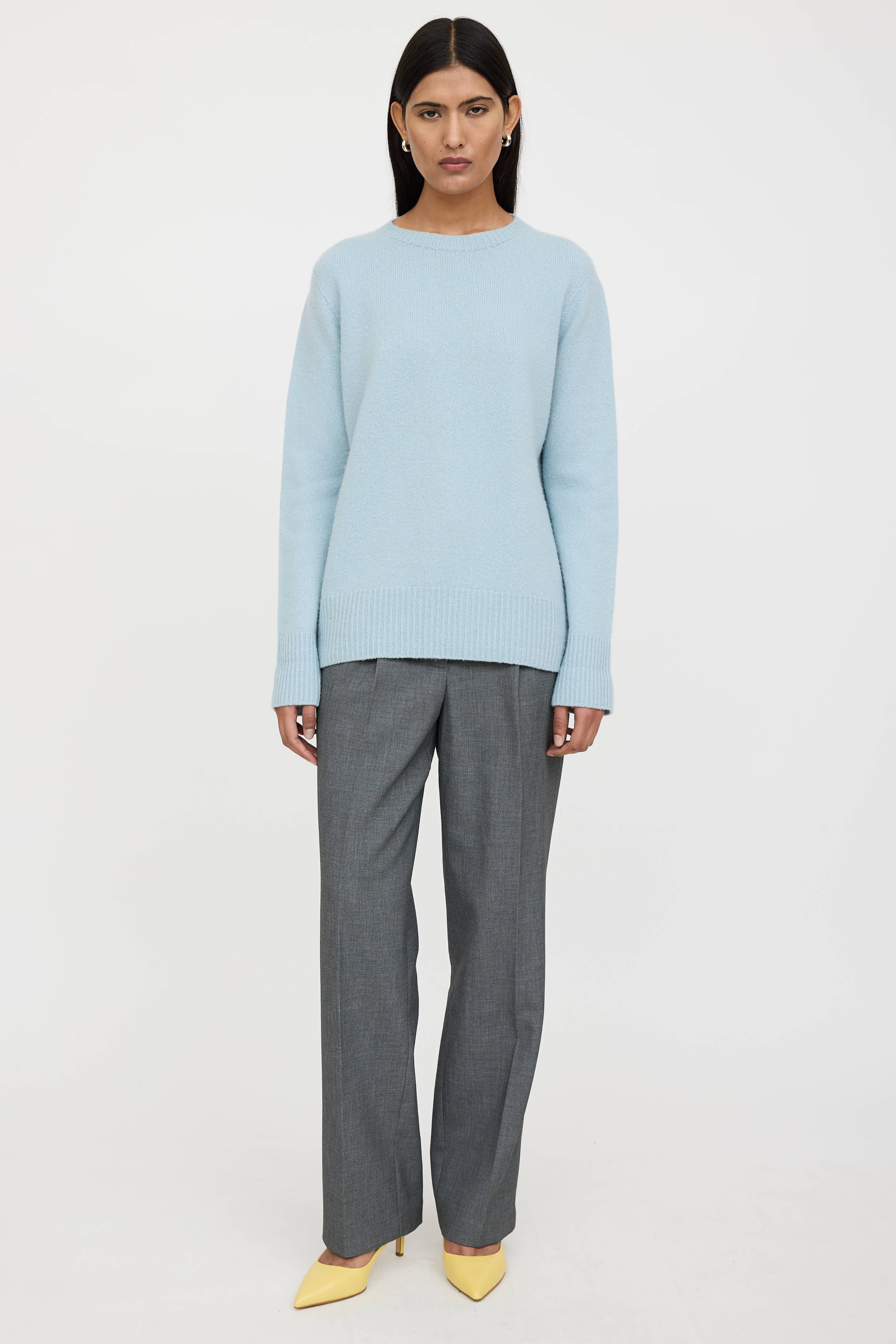 The Row Wool Knit Crewneck Sweater