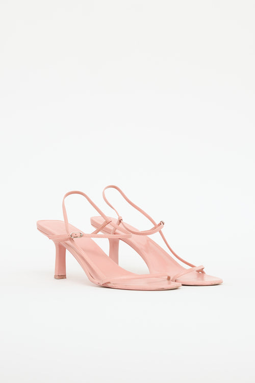 The Row Leather Bare Heeled Sandal