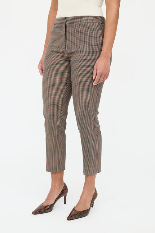 The Row Brown & Black Houndstooth Suit
