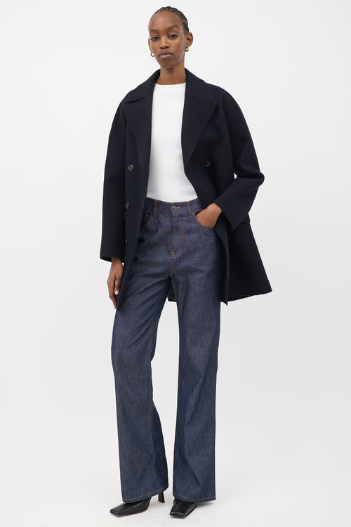The Row Chambray Flared Jeans