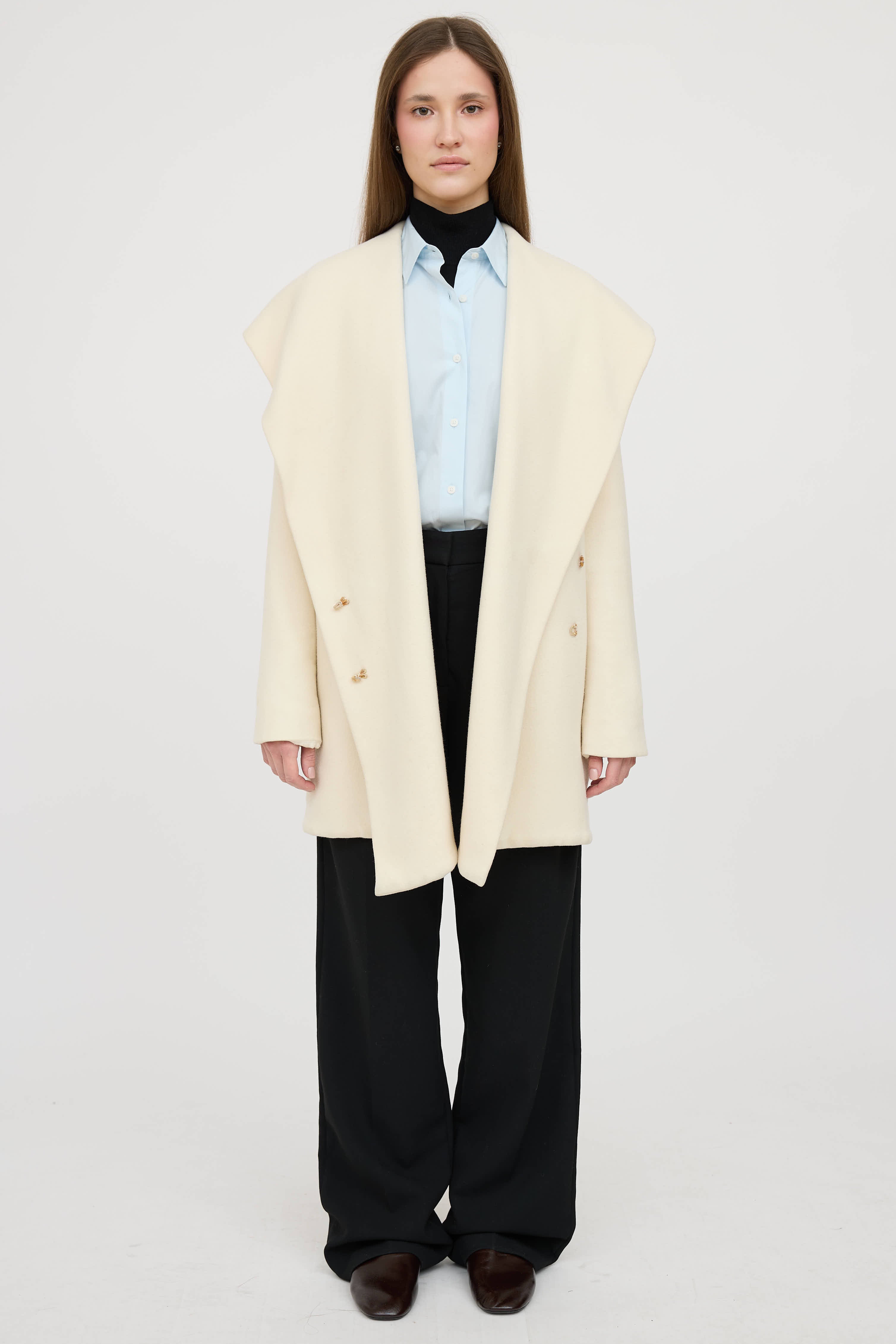 The RowHooded Wrap Coat