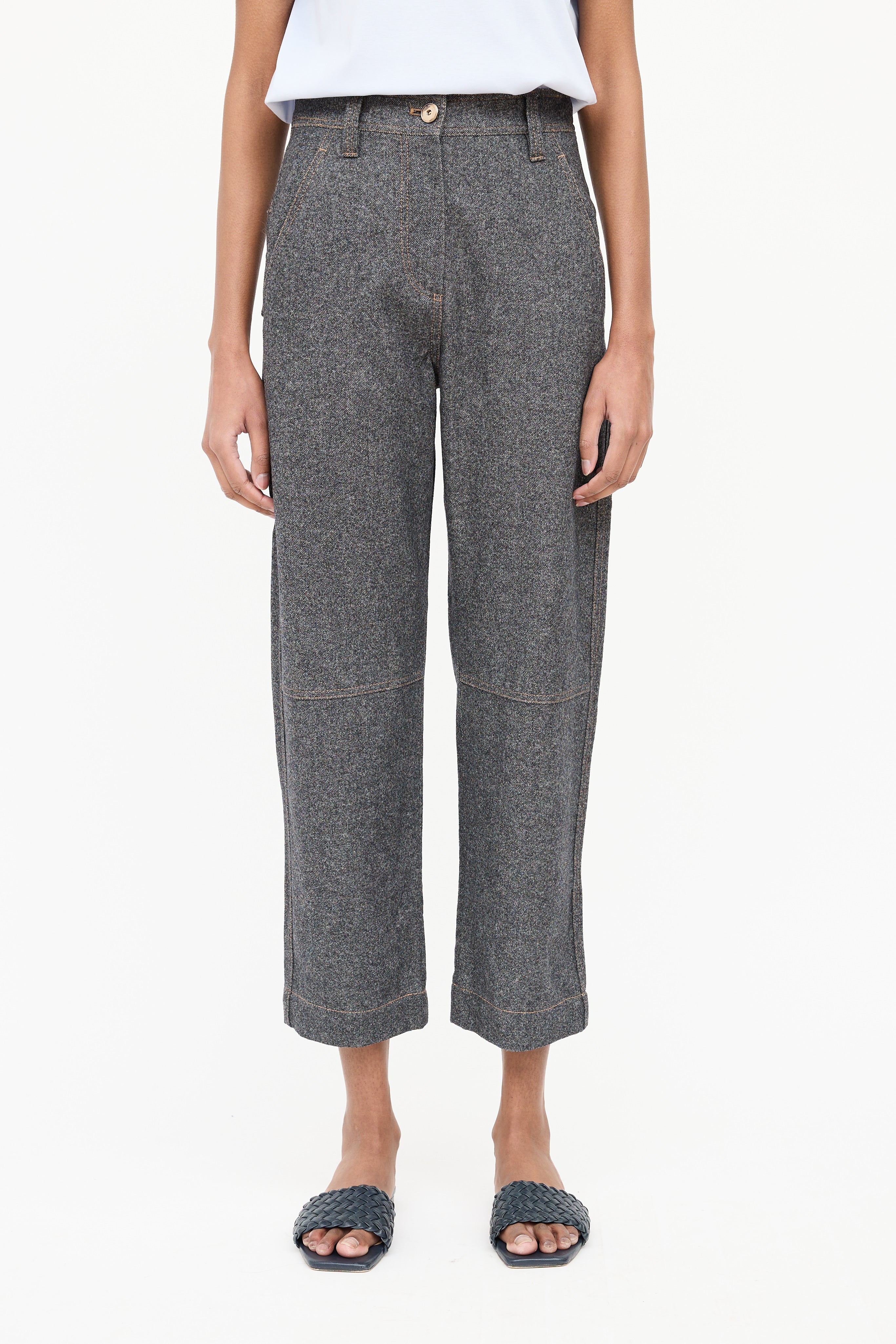 Brunello Cucinelli Wool FX Denim Pant