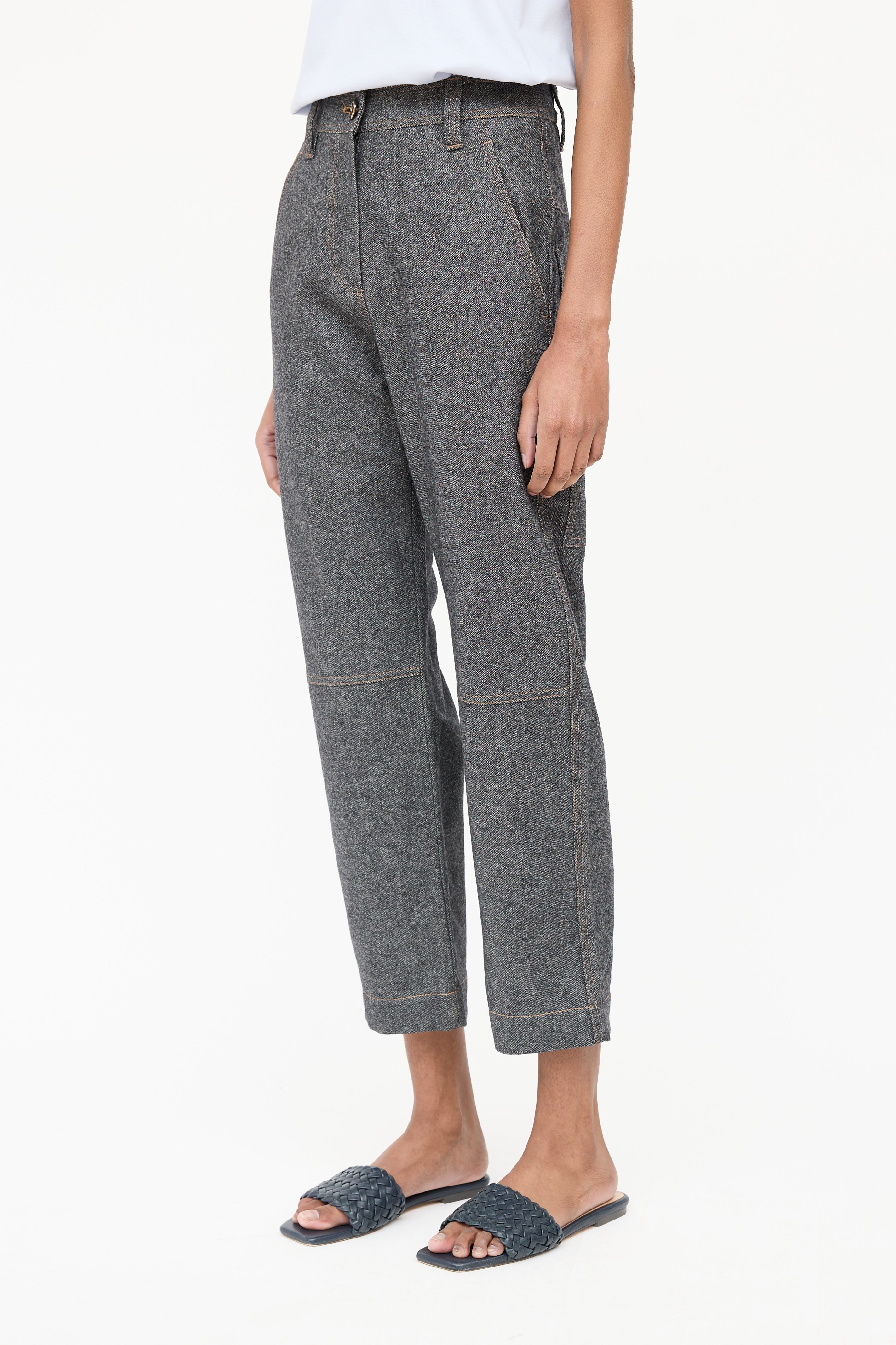 Brunello Cucinelli Wool FX Denim Pant