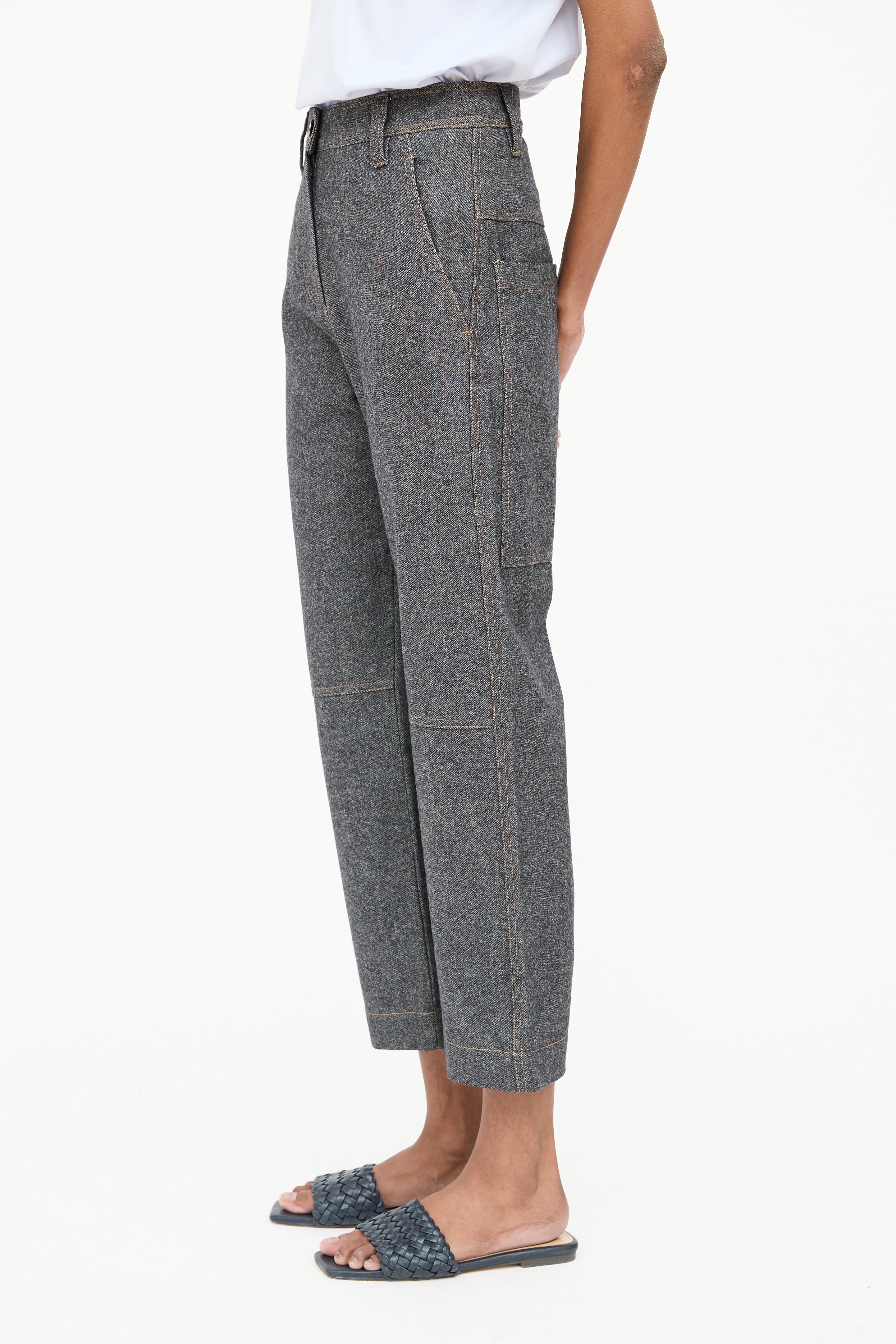 Brunello Cucinelli Wool FX Denim Pant
