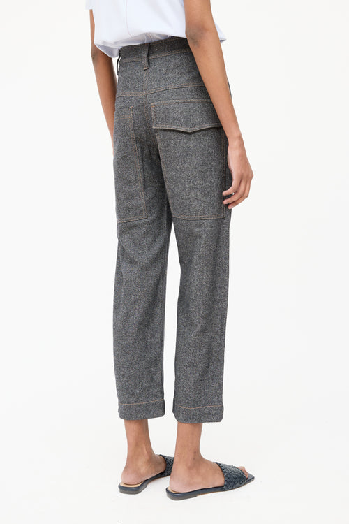 Brunello Cucinelli Wool FX Denim Pant