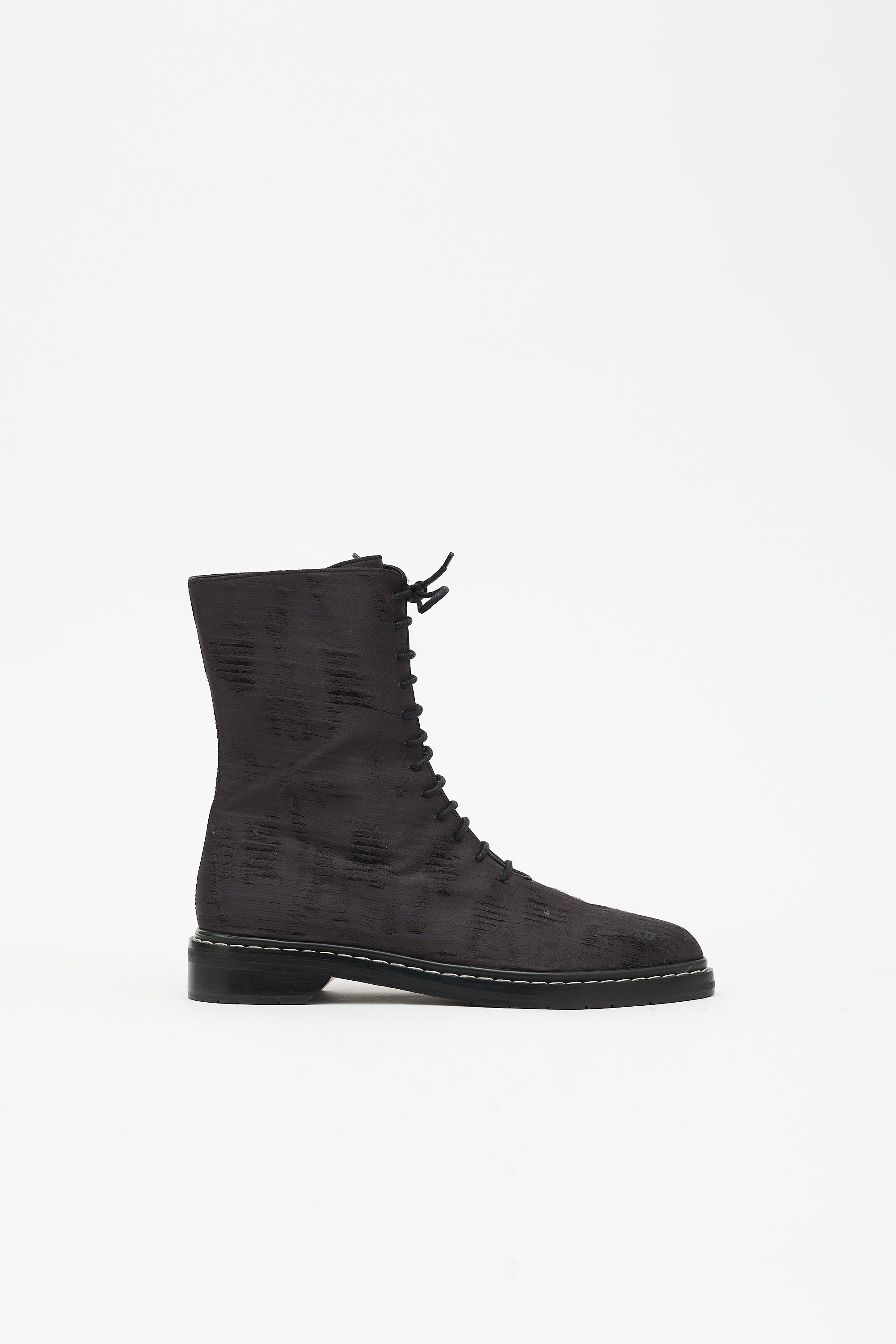 The Row Fara Distressed Combat Boot